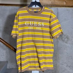 Guess Brown and yellow shirt